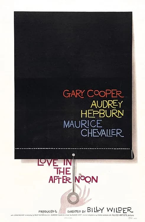 Love in the Afternoon film posteri